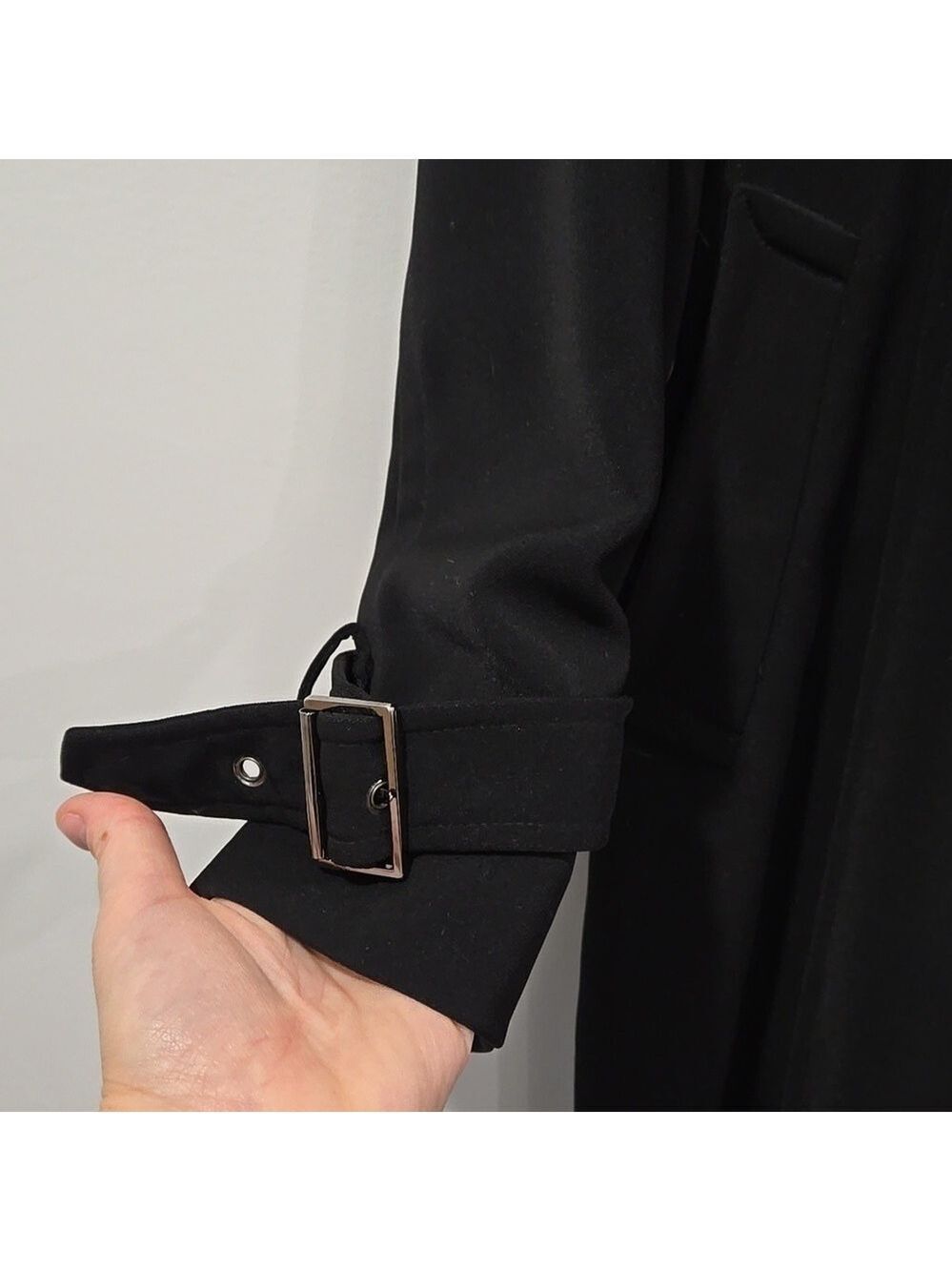 Retro Perry Ellis Beltless Streetwear Trench - Picture 7 of 14